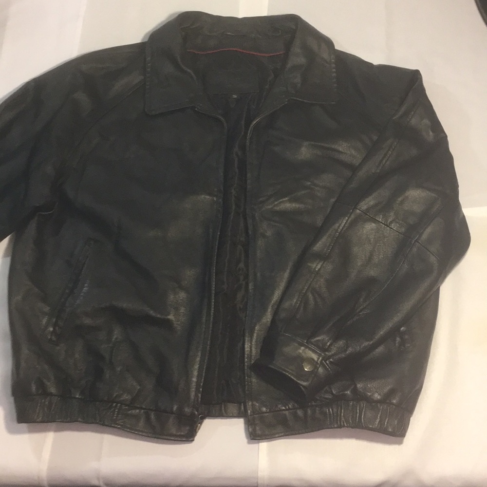 St.Johns Bay Black Leather Coat.
